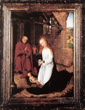 ハンス・メムリンク Painting - キリスト降誕 1470 年 オランダのハンス メムリンク